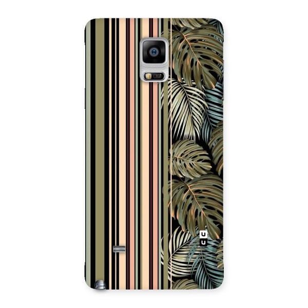 Visual Art Leafs Back Case for Galaxy Note 4