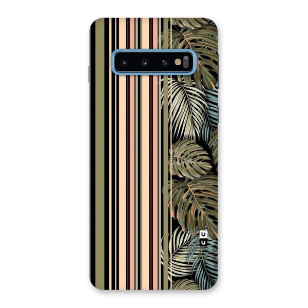 Visual Art Leafs Back Case for Galaxy S10