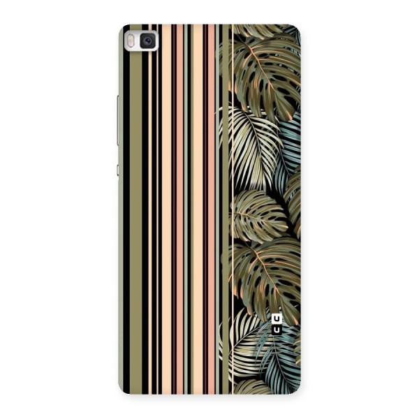 Visual Art Leafs Back Case for Huawei P8