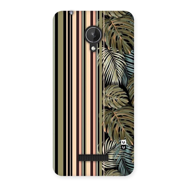Visual Art Leafs Back Case for Micromax Canvas Spark Q380