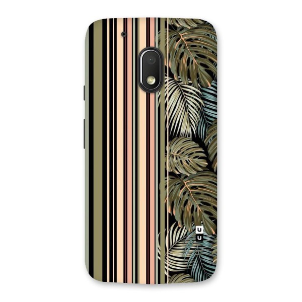 Visual Art Leafs Back Case for Moto G4 Play