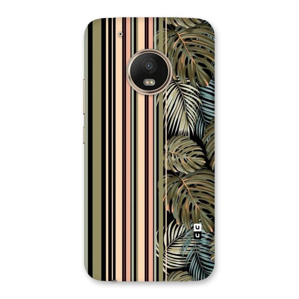 Visual Art Leafs Back Case for Moto G5 Plus