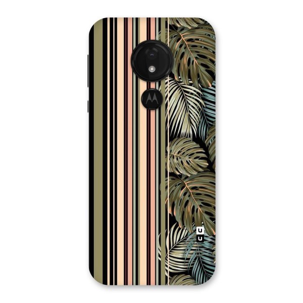 Visual Art Leafs Back Case for Moto G7 Power