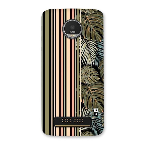 Visual Art Leafs Back Case for Moto Z Play