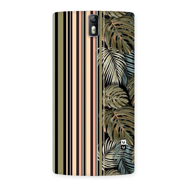 Visual Art Leafs Back Case for One Plus One