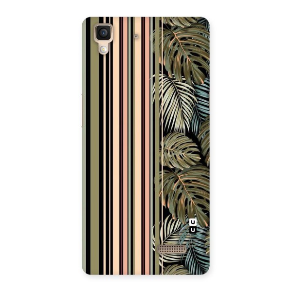 Visual Art Leafs Back Case for Oppo R7