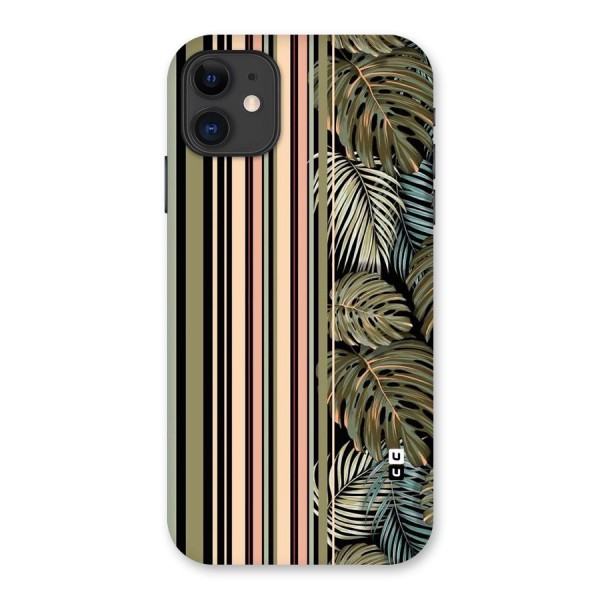 Visual Art Leafs Back Case for iPhone 11
