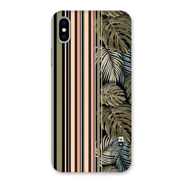 Visual Art Leafs Back Case for iPhone X