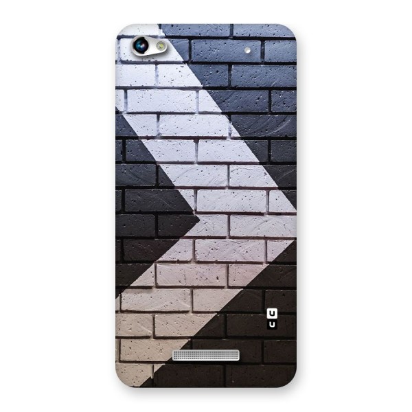 Wall Arrow Design Back Case for Micromax Hue 2