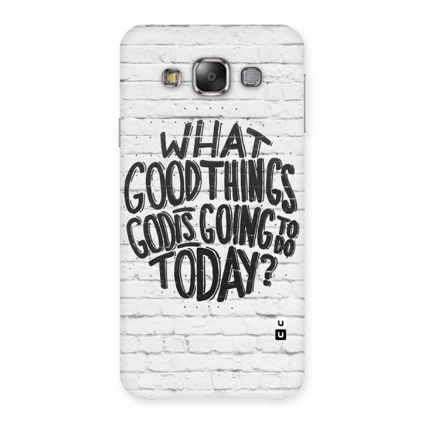 Wall Good Back Case for Galaxy E7