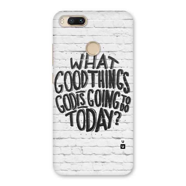 Wall Good Back Case for Mi A1