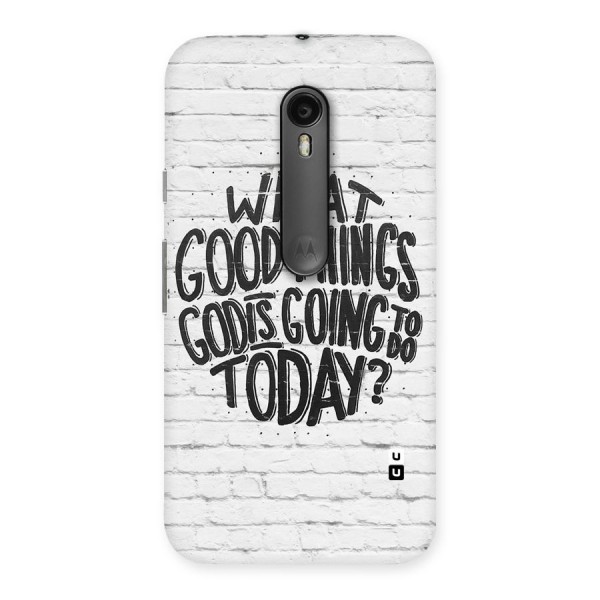 Wall Good Back Case for Moto G3
