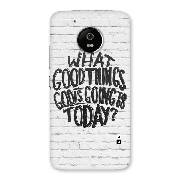 Wall Good Back Case for Moto G5
