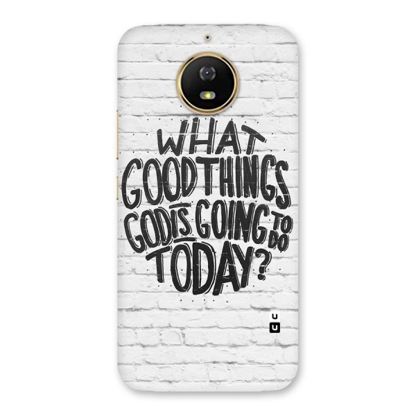 Wall Good Back Case for Moto G5s