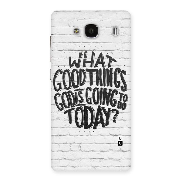 Wall Good Back Case for Redmi 2 Prime