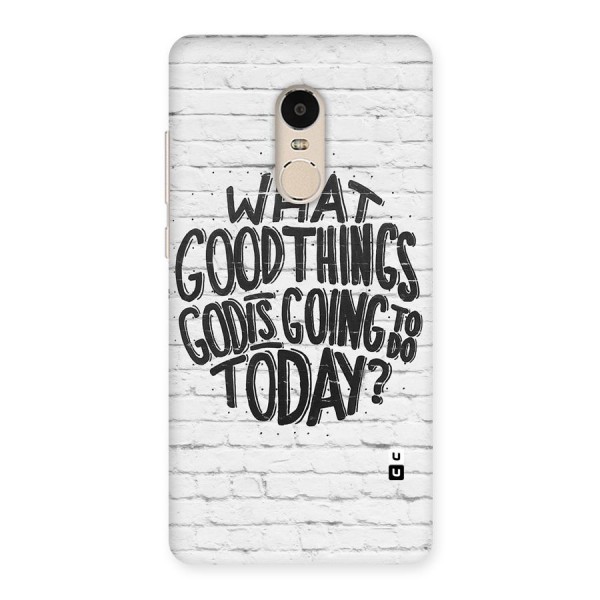 Wall Good Back Case for Xiaomi Redmi Note 4