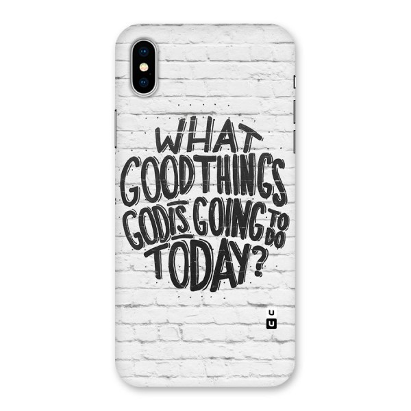 Wall Good Back Case for iPhone X