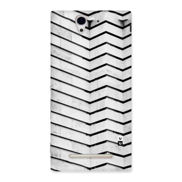 Wall Zig Zag Back Case for Sony Xperia C3