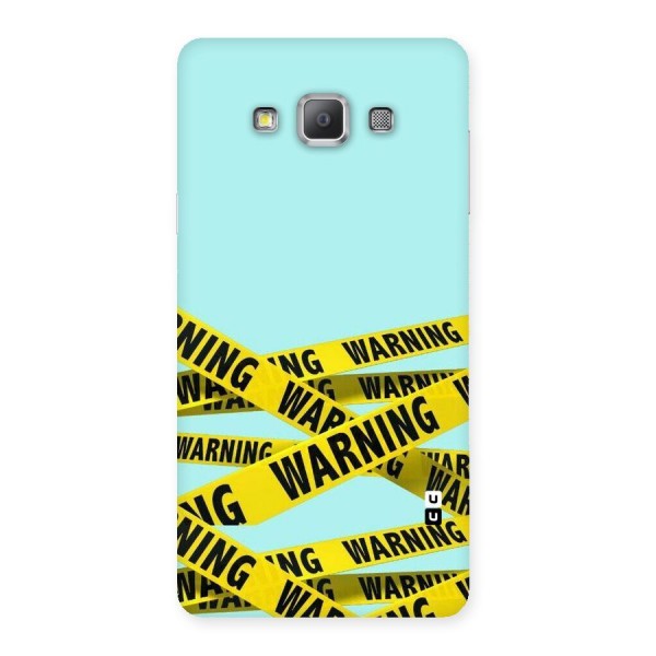 Warning Design Back Case for Galaxy A7