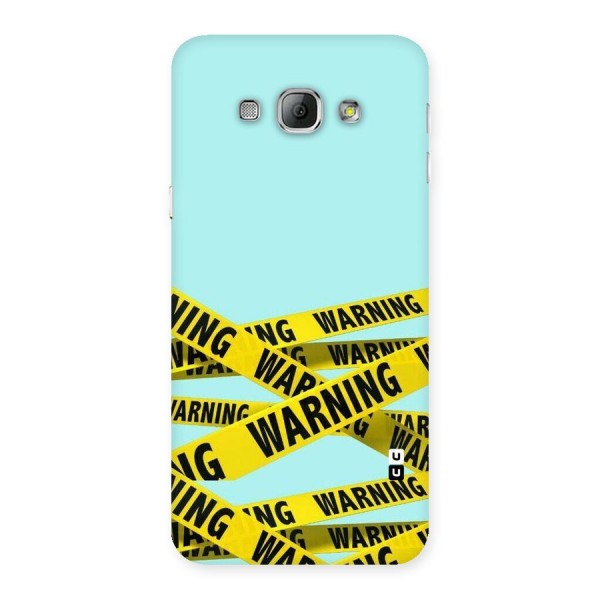 Warning Design Back Case for Galaxy A8