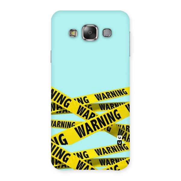 Warning Design Back Case for Galaxy E7