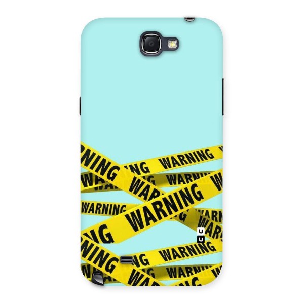 Warning Design Back Case for Galaxy Note 2
