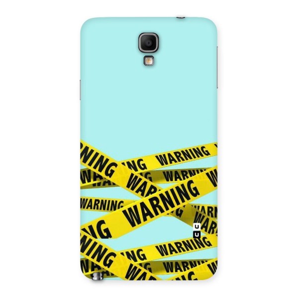 Warning Design Back Case for Galaxy Note 3 Neo