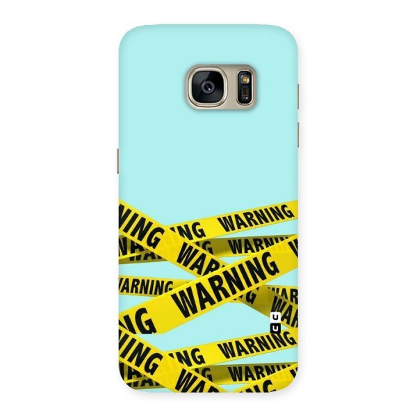Warning Design Back Case for Galaxy S7