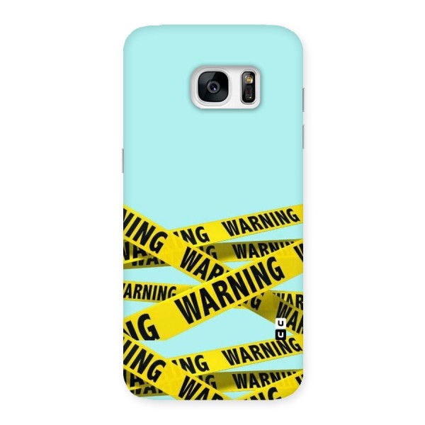 Warning Design Back Case for Galaxy S7 Edge