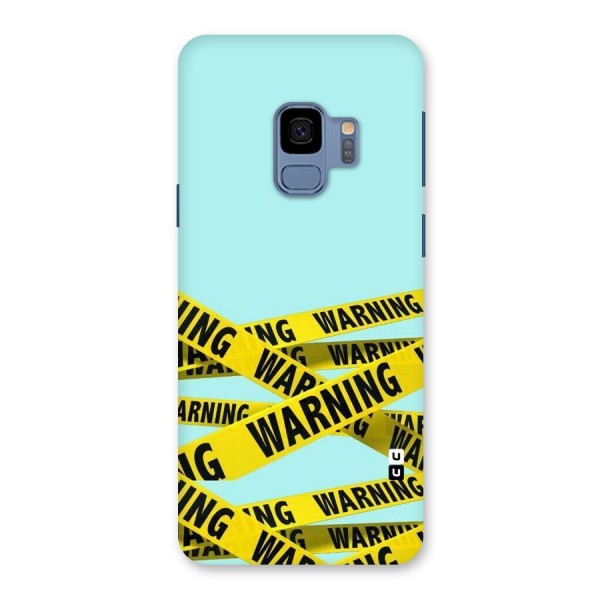 Warning Design Back Case for Galaxy S9