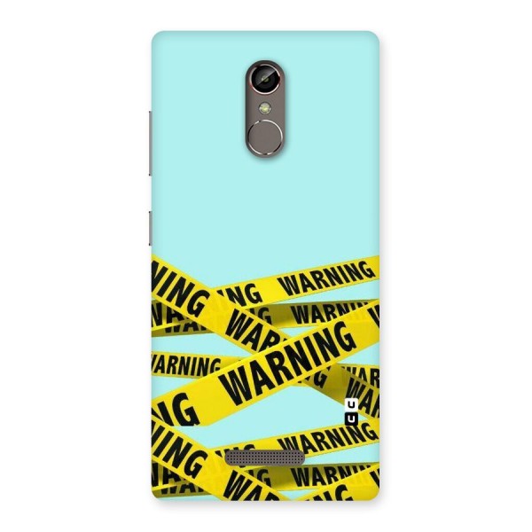 Warning Design Back Case for Gionee S6s