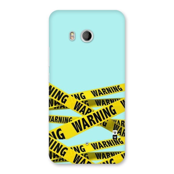 Warning Design Back Case for HTC U11