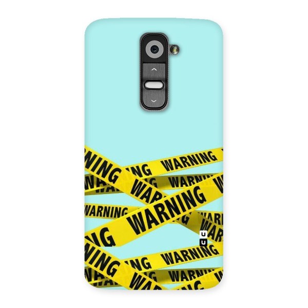 Warning Design Back Case for LG G2