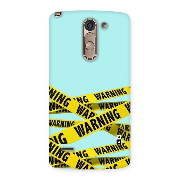 Warning Design Back Case for LG G3 Stylus