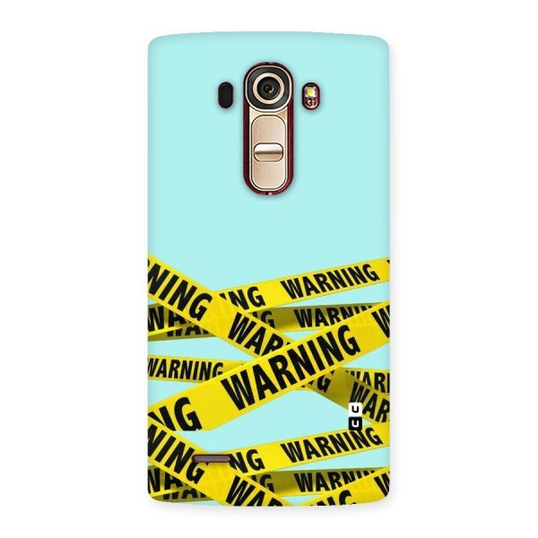 Warning Design Back Case for LG G4