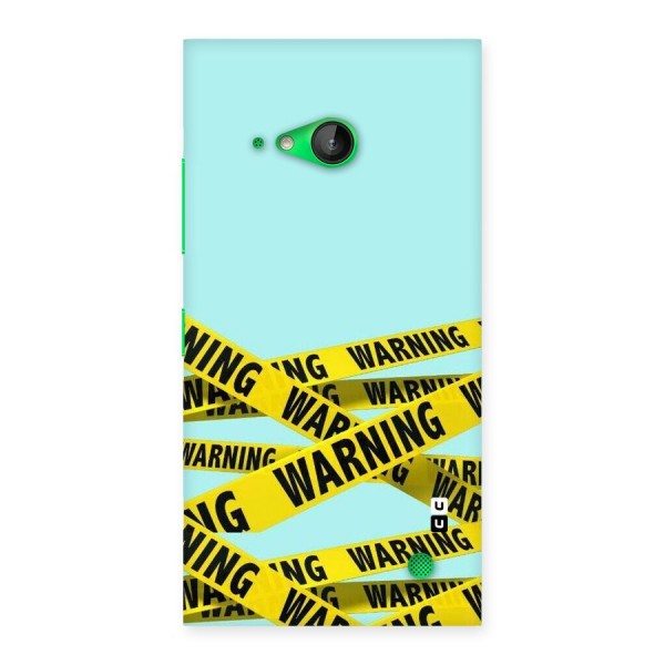 Warning Design Back Case for Lumia 730