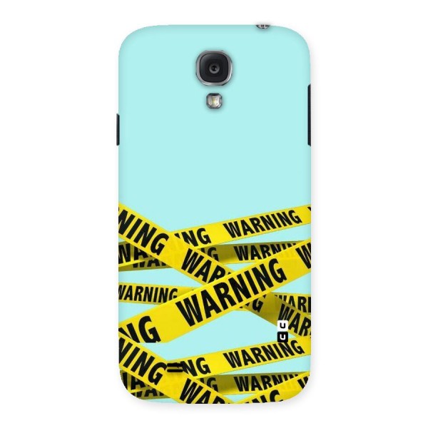 Warning Design Back Case for Samsung Galaxy S4