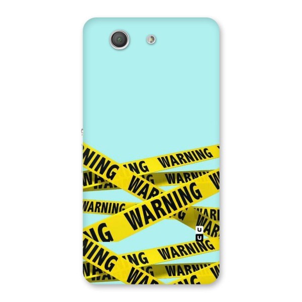Warning Design Back Case for Xperia Z3 Compact