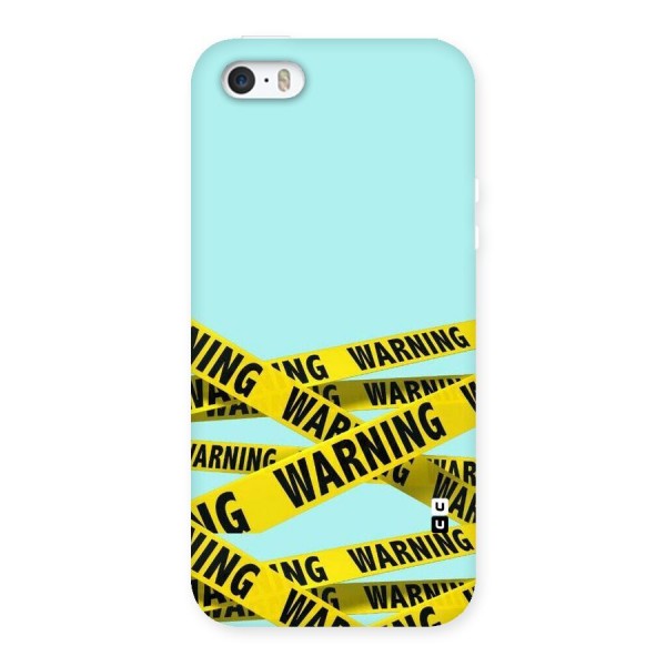 Warning Design Back Case for iPhone 5 5S