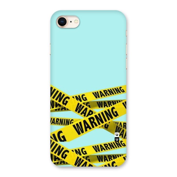 Warning Design Back Case for iPhone 8