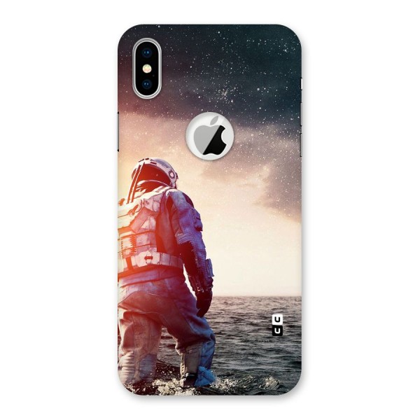 Water Astronaut Back Case for iPhone X Logo Cut