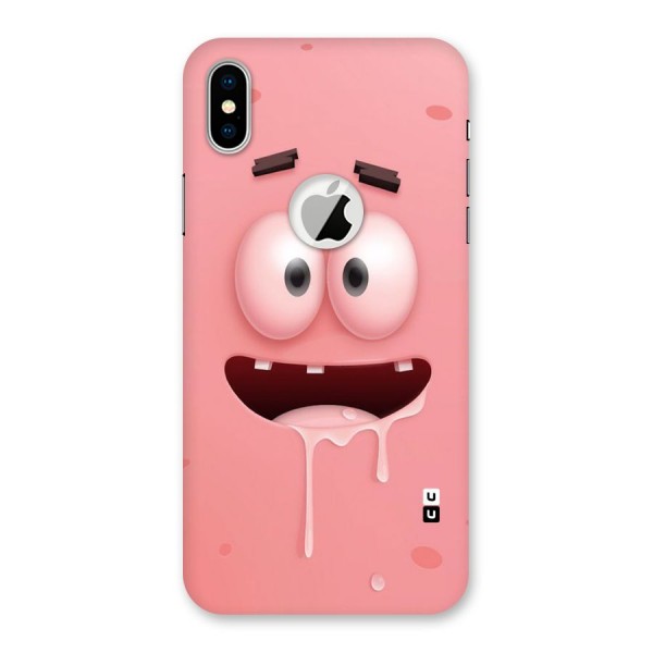 Watery Mouth Back Case for iPhone X Logo Cut