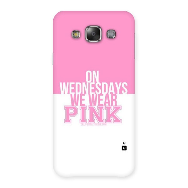 Wear Pink Back Case for Galaxy E7
