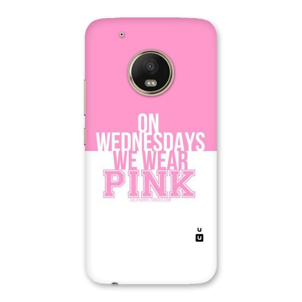 Wear Pink Back Case for Moto G5 Plus