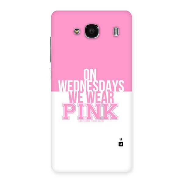 Wear Pink Back Case for Redmi 2s