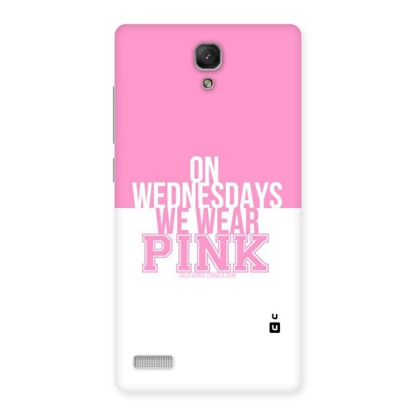 Wear Pink Back Case for Redmi Note