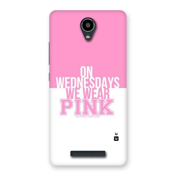 Wear Pink Back Case for Redmi Note 2