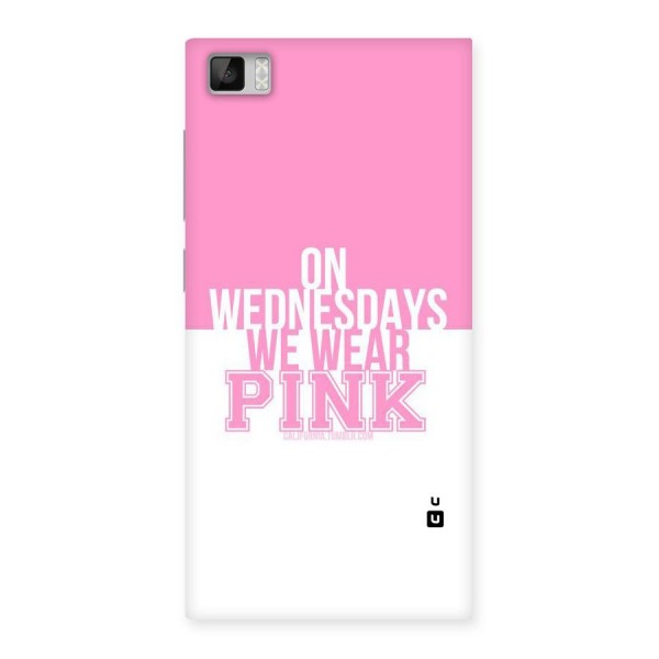 Wear Pink Back Case for Xiaomi Mi3