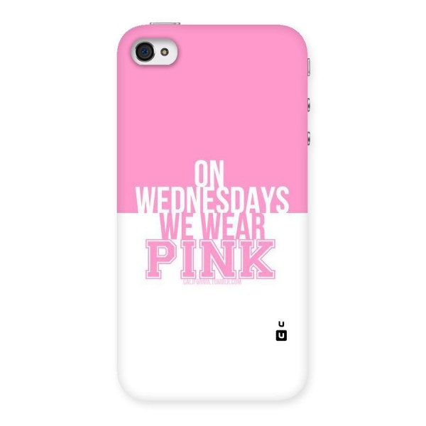 Wear Pink Back Case for iPhone 4 4s