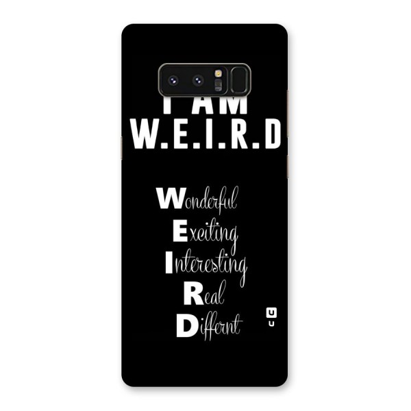 Weird Me Back Case for Galaxy Note 8
